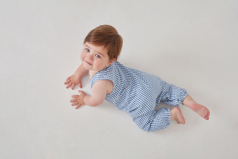 Playsuit - Blue Gingham