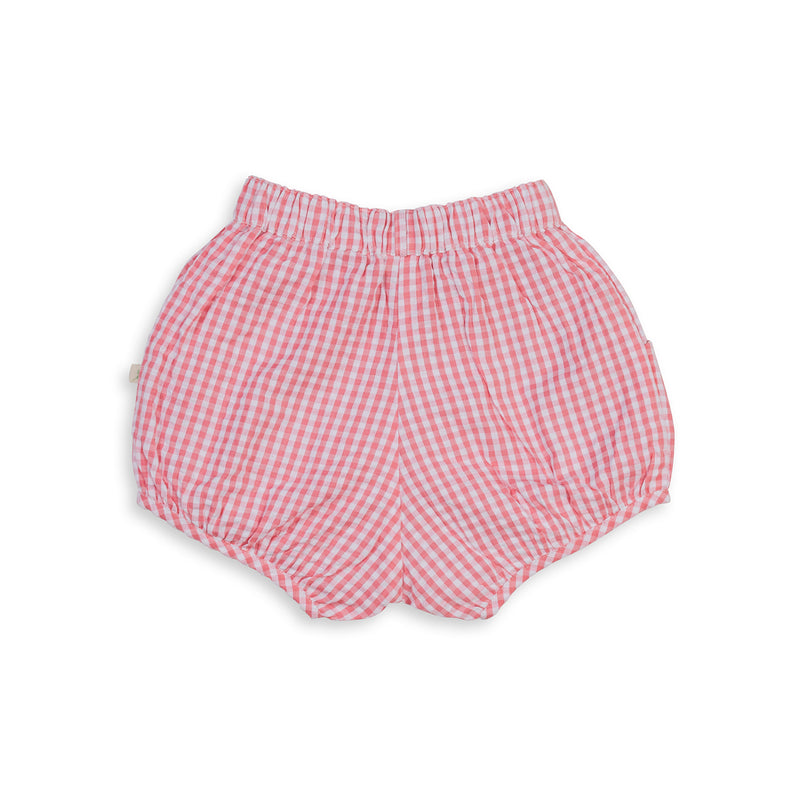 Girls Shorts - Berry Gingham