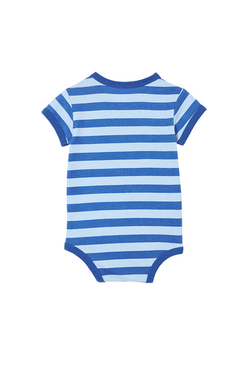 Denim Blue Stripe Bubbysuit