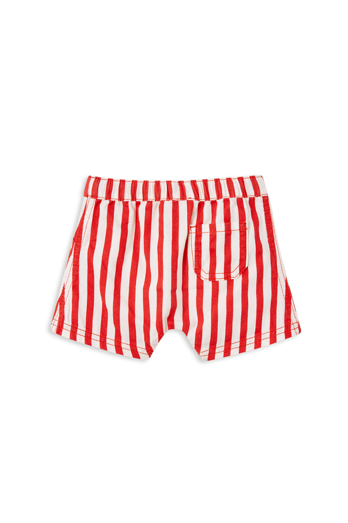 Red Stripe Baby Short