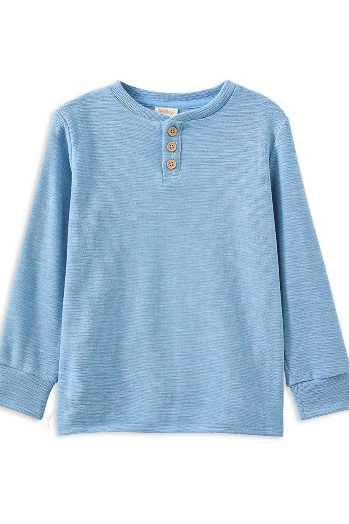 Pale Blue Henley