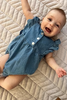 Denim Frill Playsuit