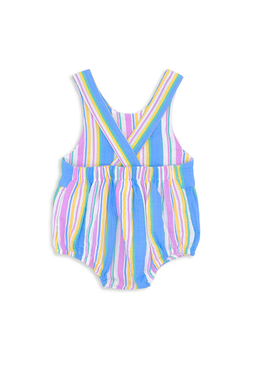 Crinkle Stripe Playsuit