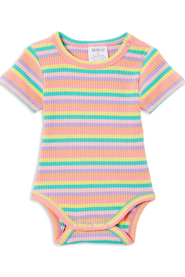 Stripe Rib Bubbysuit