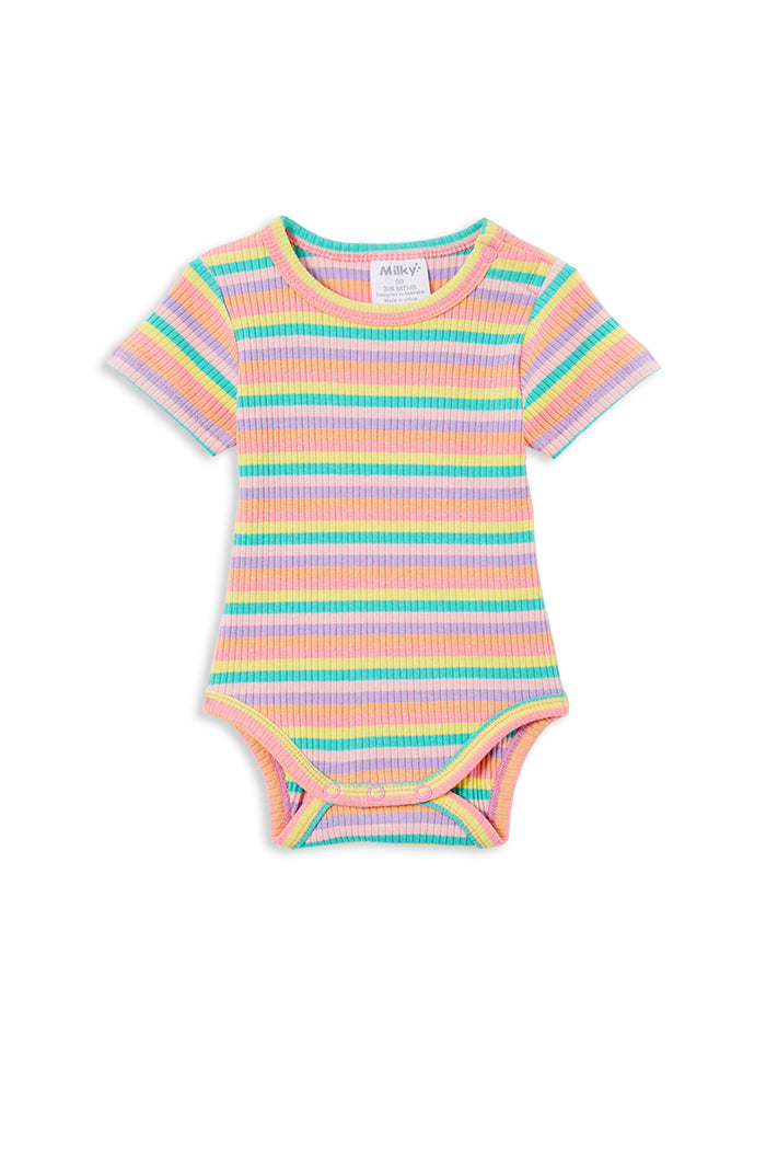 Stripe Rib Bubbysuit