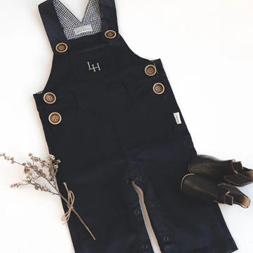 Baby Boys Roy Dungaree - Navy Corduroy