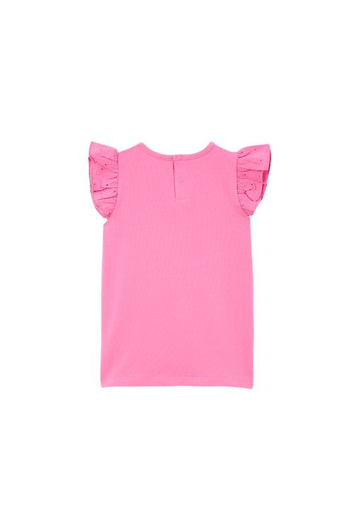 Pink Sachet Broderie Tee