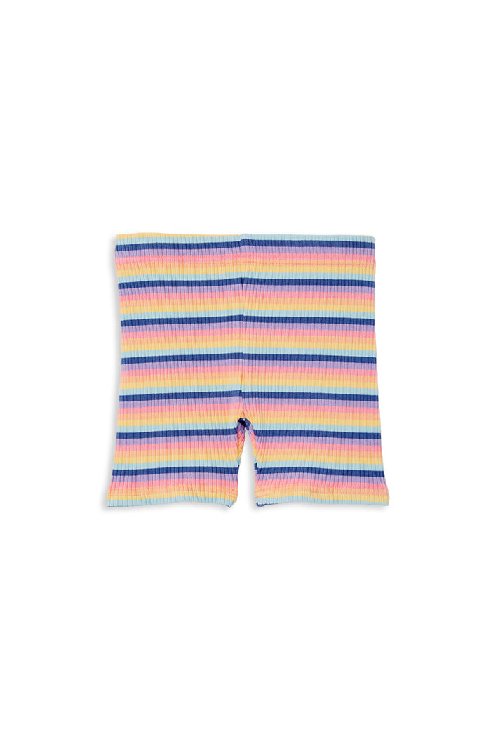 Multi Stripe Rib Bike Short