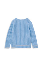 Cornflower Cable Knit Jumper