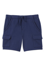 Navy Fleece Cargo Short