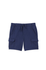 Navy Fleece Cargo Short