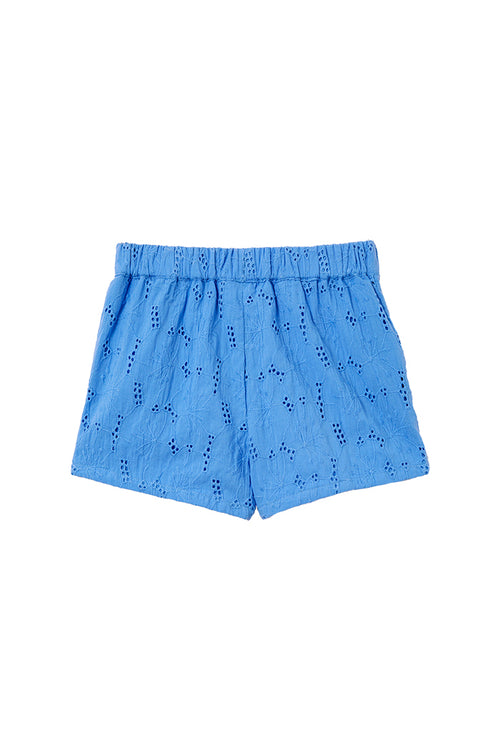 Cornflower Broderie Shorts