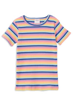 Multi Stripe Rib Tee