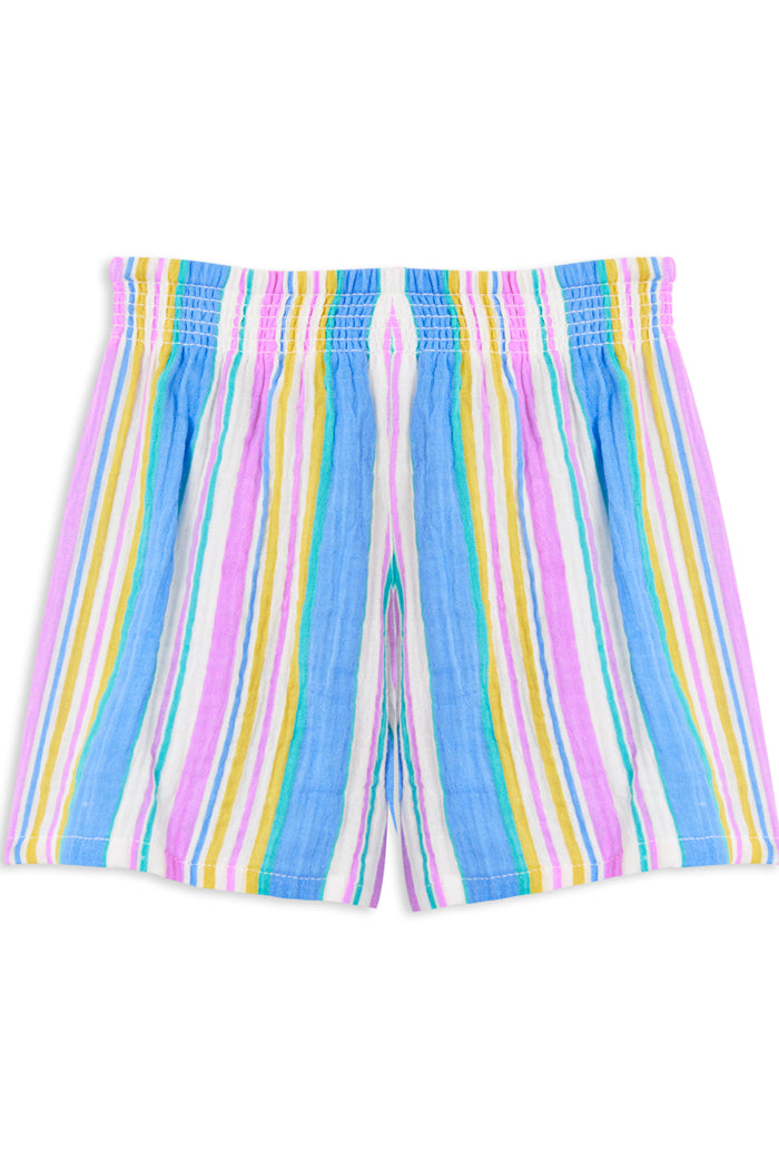 Crinkle Stripe Short