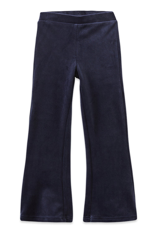 Navy Velour Flares
