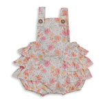 Frill Overall - Hibiscus