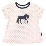 Horse Print Swing Top - Pink