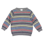 Stripe Knit Sweater - Charcoal