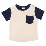 Block Colour Tee - Tapioca