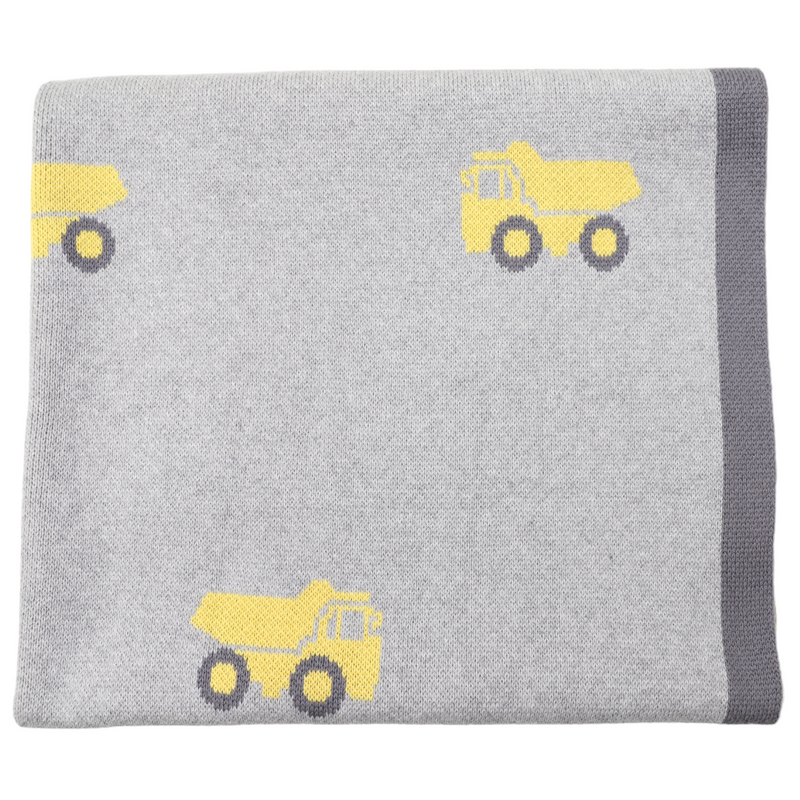 Classic Tip Truck Blanket - Grey Marle