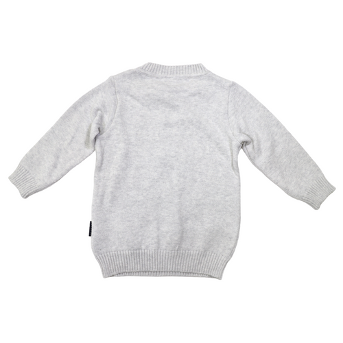 Butterfly Knitted Sweater - Grey
