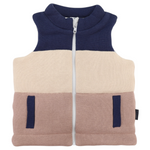 Padded Knit Vest - Chestnut