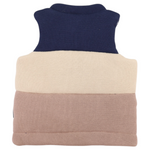 Padded Knit Vest - Chestnut