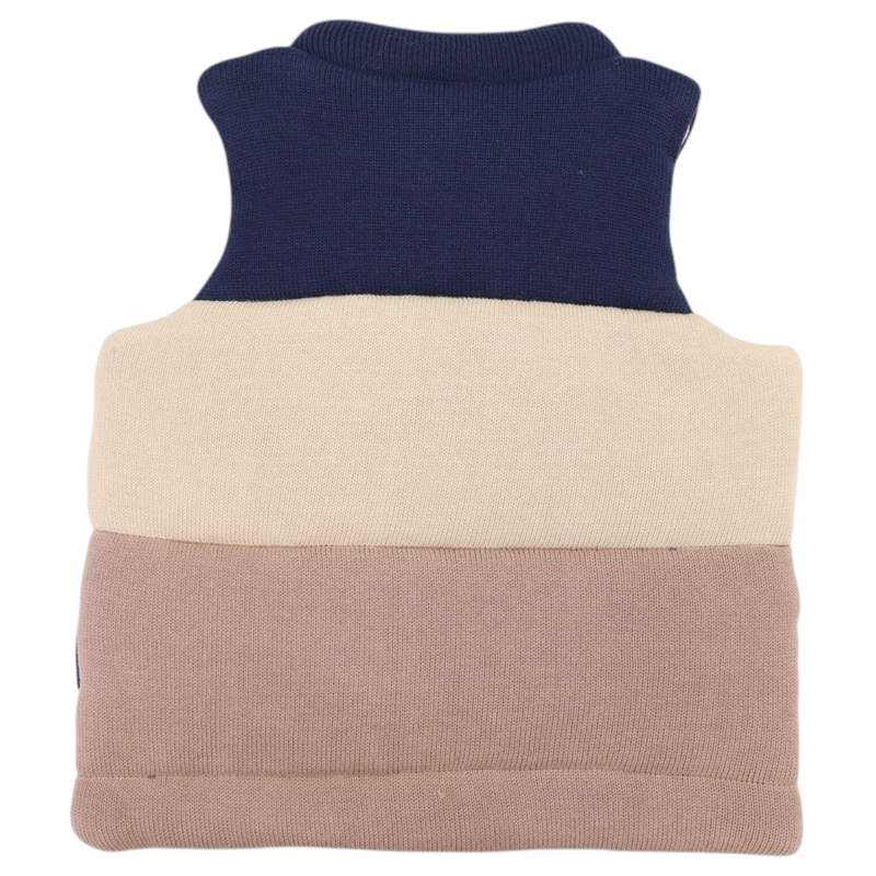 Padded Knit Vest - Chestnut