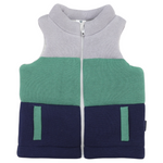 Padded Knit Vest - Green