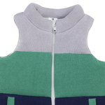 Padded Knit Vest - Green