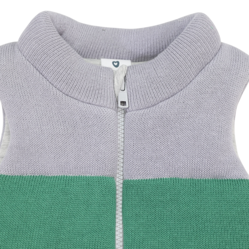 Padded Knit Vest - Green