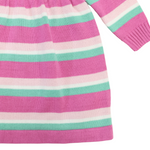 A-Line Knit Dress - Green