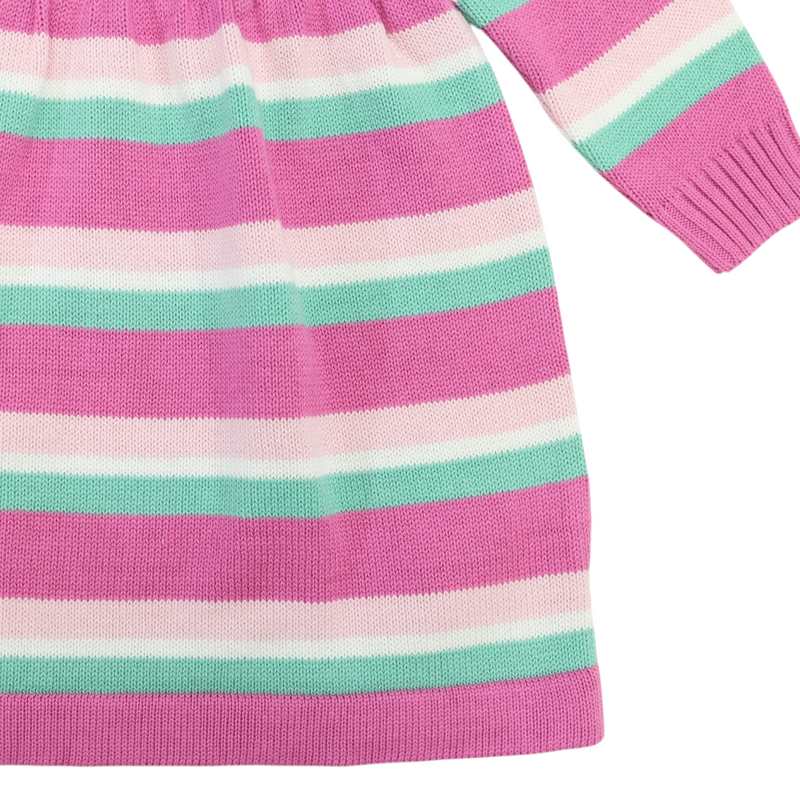 A-Line Knit Dress - Green