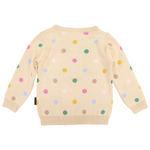 Polka Dot Sweater - Beige