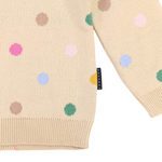 Polka Dot Sweater - Beige