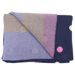 Polkadot Knit Blanket - Navy
