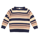 Striped Sweater - Navy