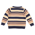 Striped Sweater - Navy