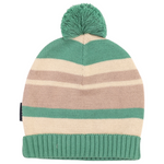 Striped Beanie - Green