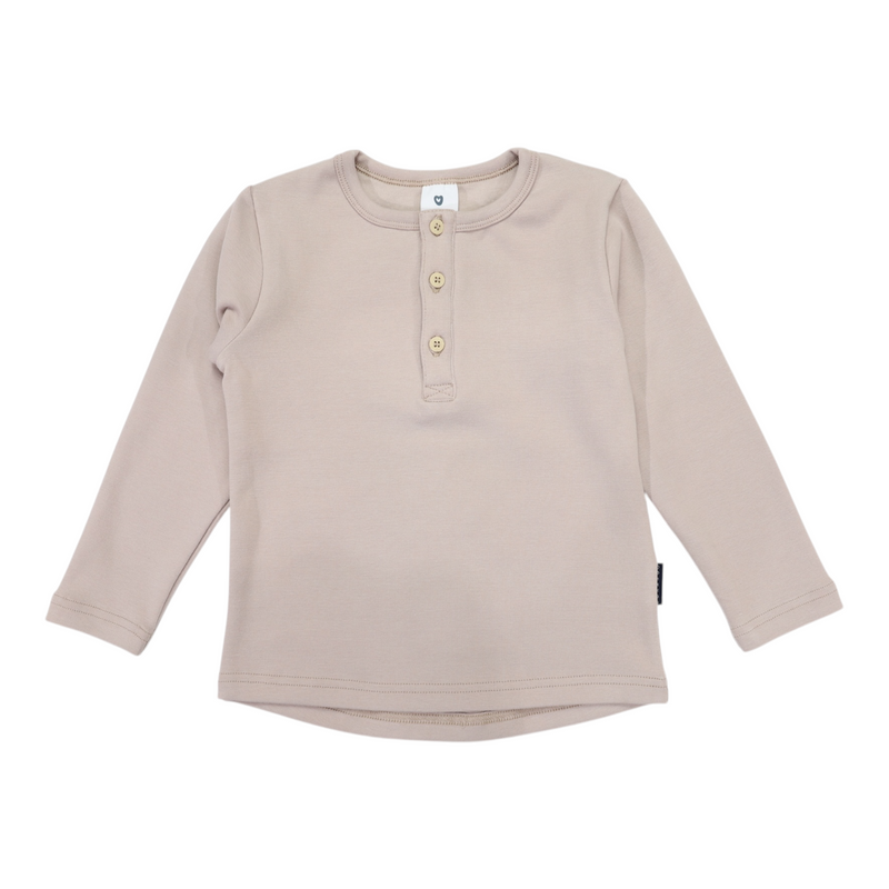 Essential Henley Tee - Chestnut