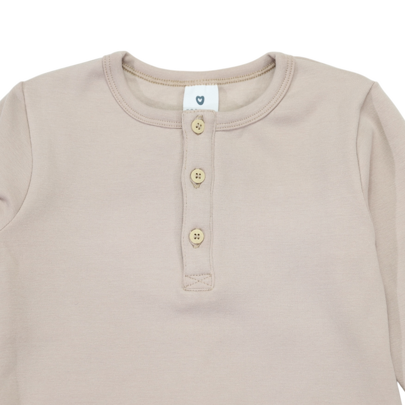 Essential Henley Tee - Chestnut