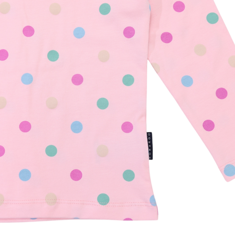 Polka Dot Tee - Pink