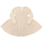 Swing Knit Dress - Beige