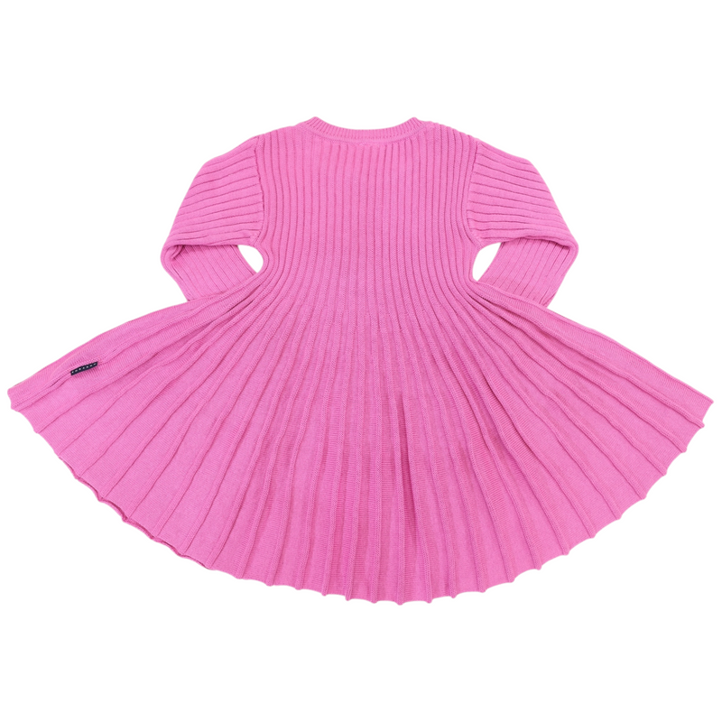 Swing Knit Dress - Hot Pink