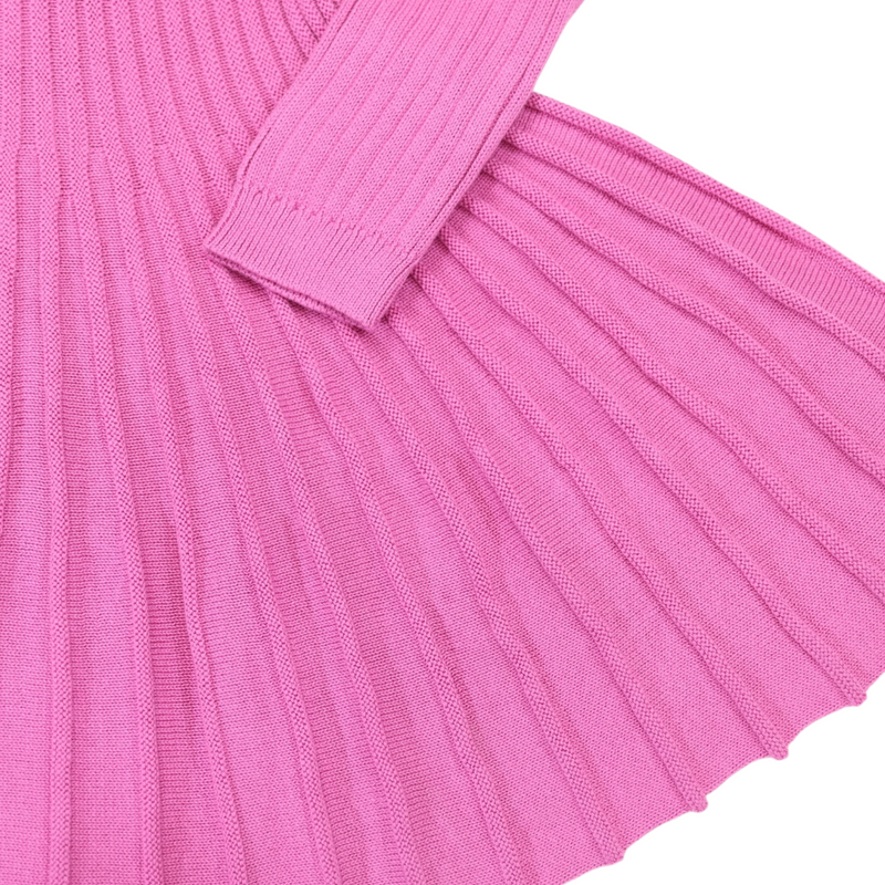 Swing Knit Dress - Hot Pink