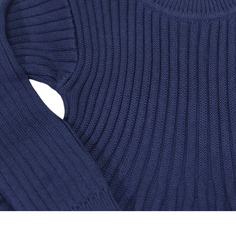 Swing Knit Dress - Navy