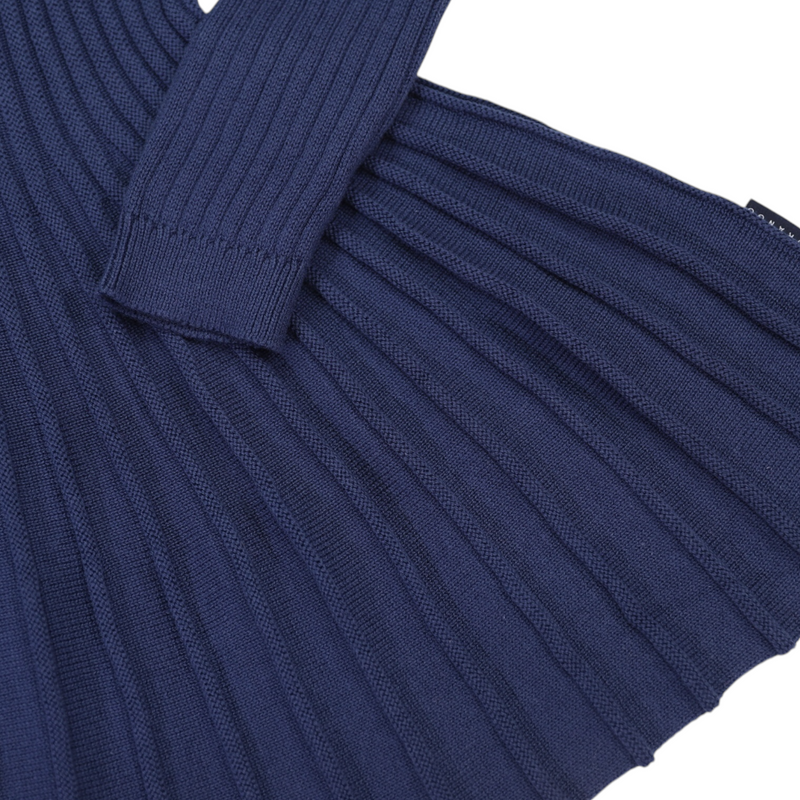 Swing Knit Dress - Navy