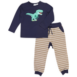 T-Rex Pyjamas - Chestnut