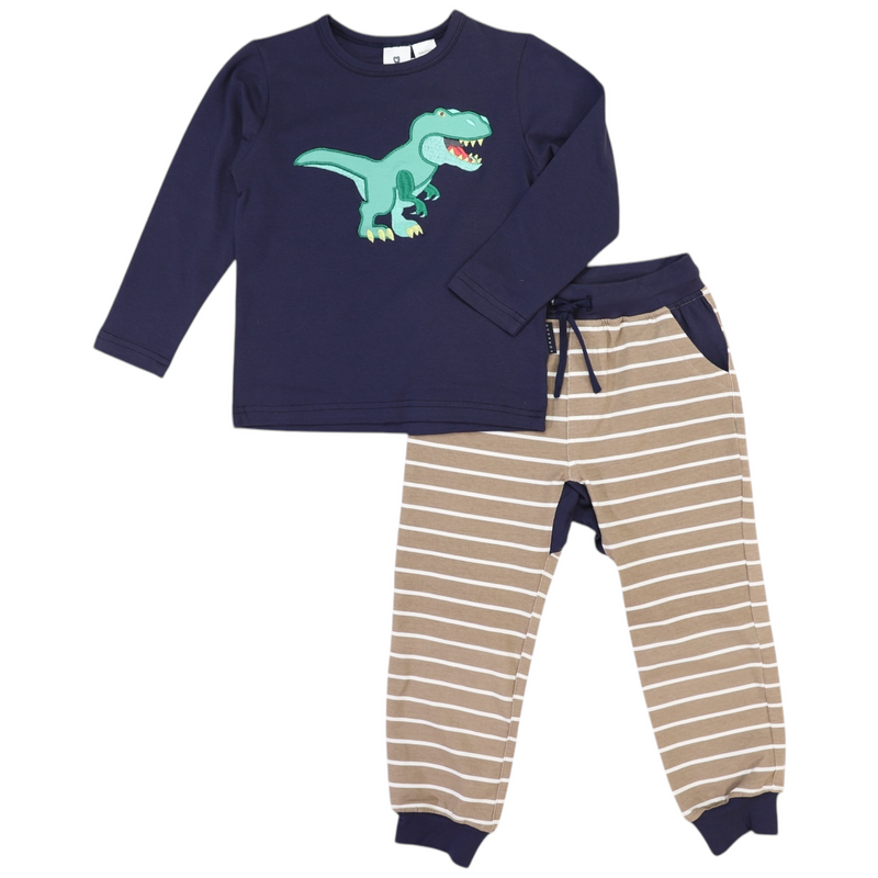 T-Rex Pyjamas - Chestnut