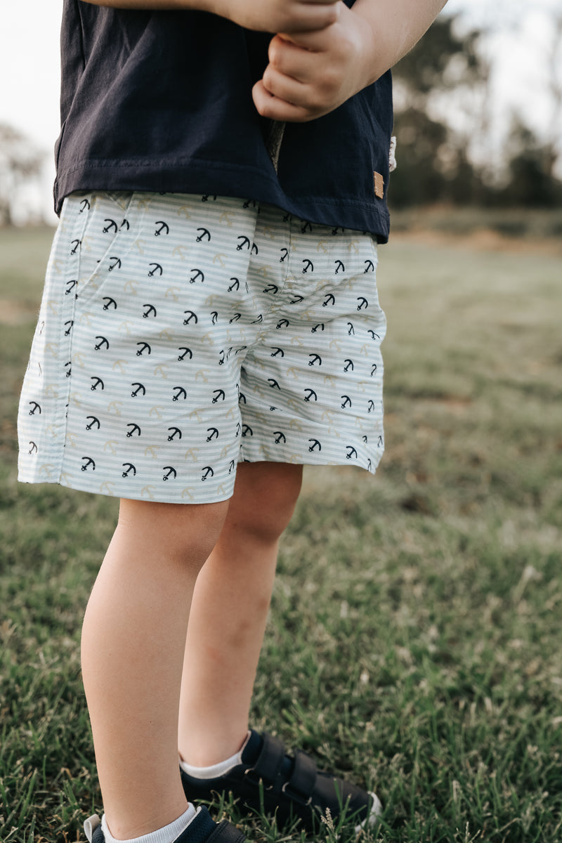 Boys Sonny Shorts - Coastal Anchors